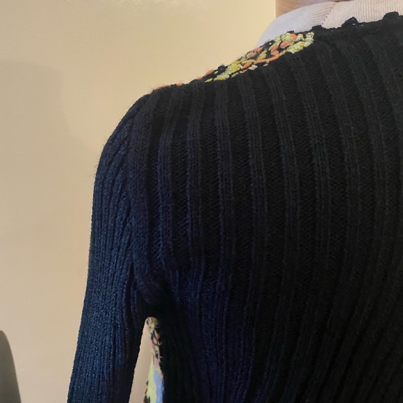 Vintage CHRISTIAN LACROIX,BAZAR abstract pattern,cardigan sweater like new - Picture 11 of 15